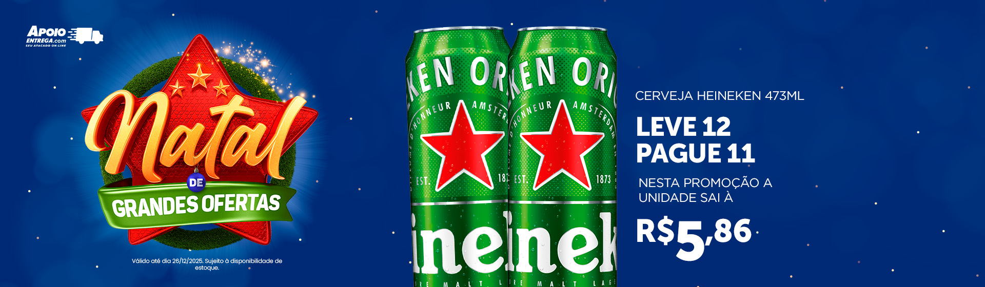 Cerveja Heineken Lata 473ml - Leve 12 e Pague 11 26/12